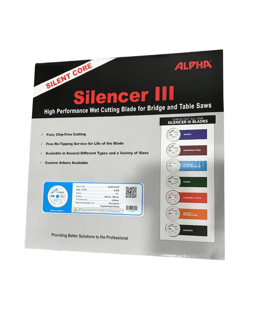 Alpha Silencer III Porcelain Bridge Saw Blade